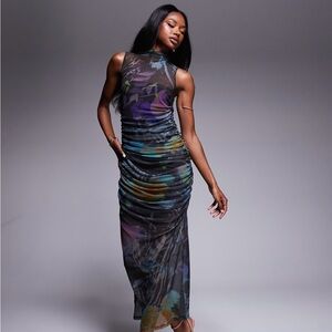 ASOS DESIGN mesh gown NWT